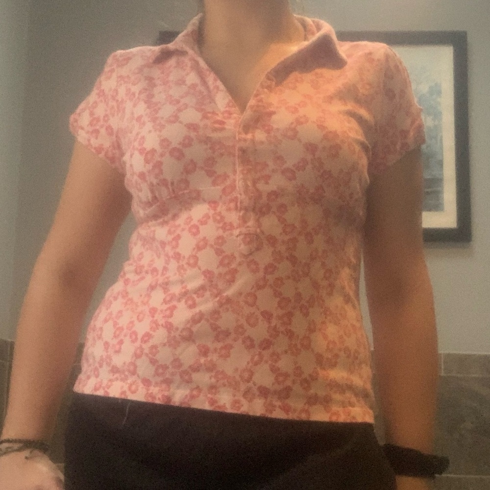 Gloria Vanderbilt Size L Floral Blouse